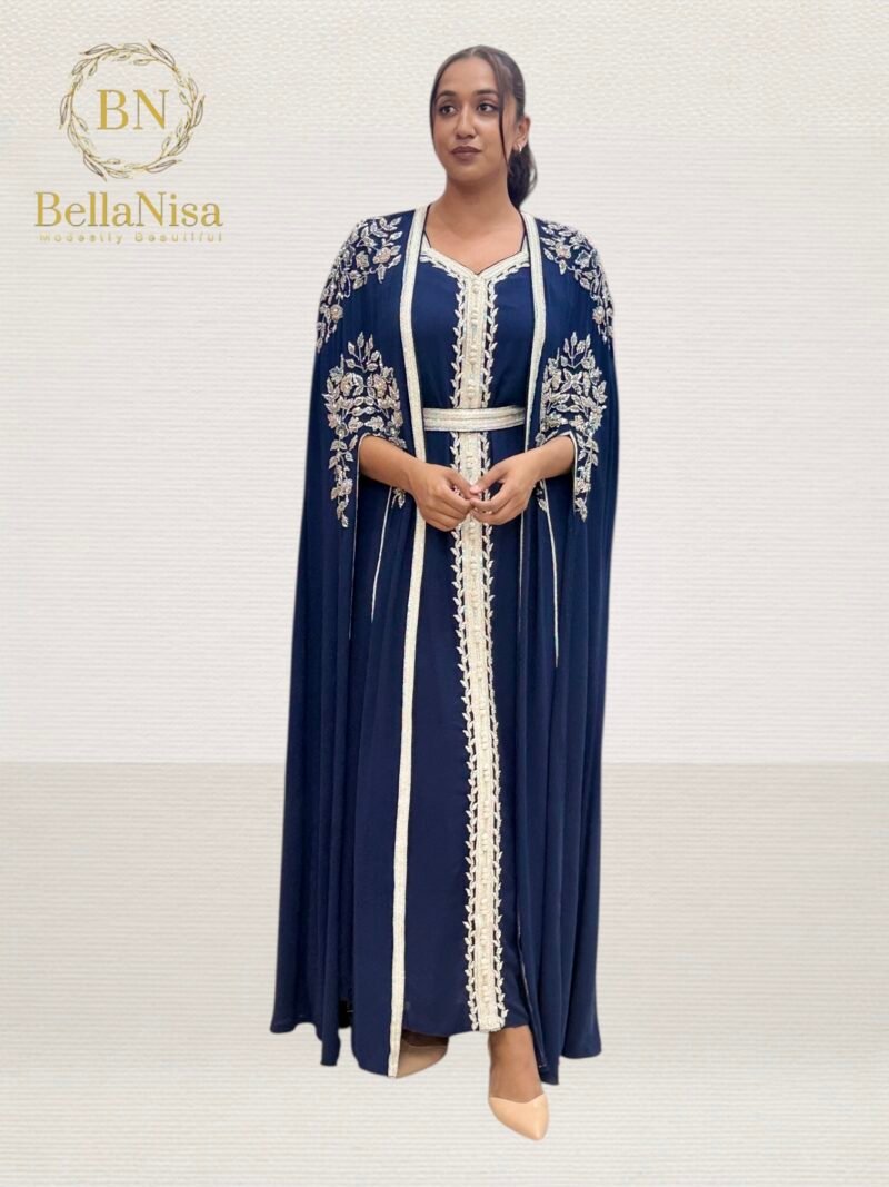 Rawah Kaftan Navy