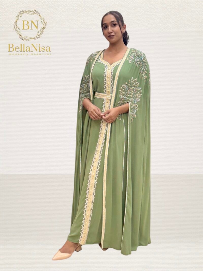 Rawah Kaftan Green - Image 4