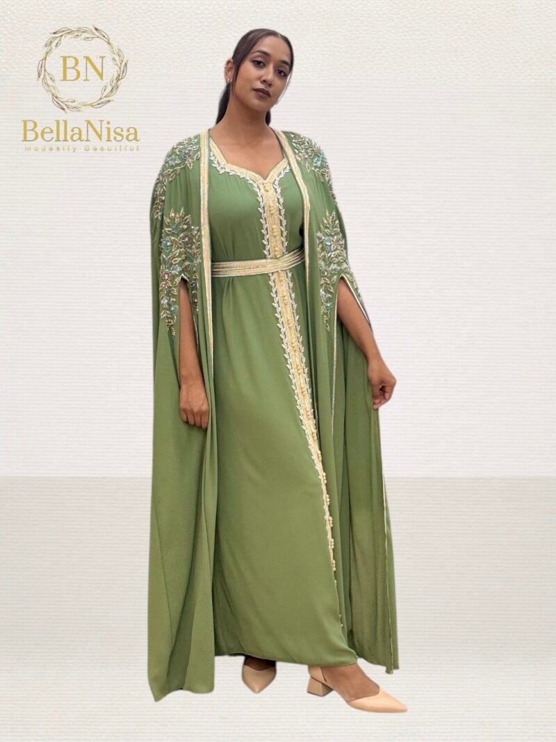 Rawah Kaftan Green - Image 3