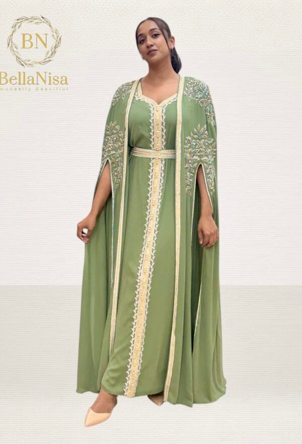 Rawah Kaftan Green