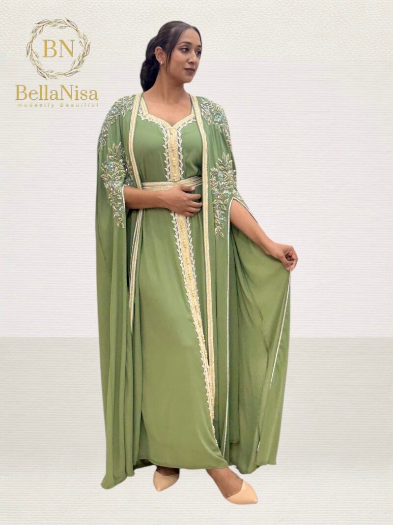 Rawah Kaftan Green - Image 2