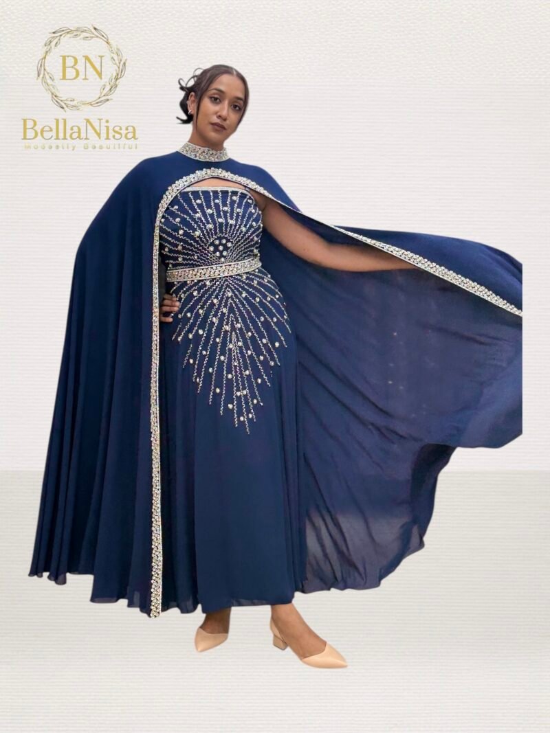 Samani Kaftan Navy - Image 4
