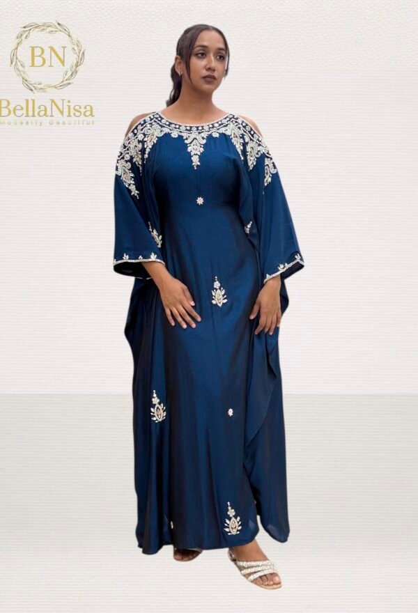 Miya Lux Kaftan Blue