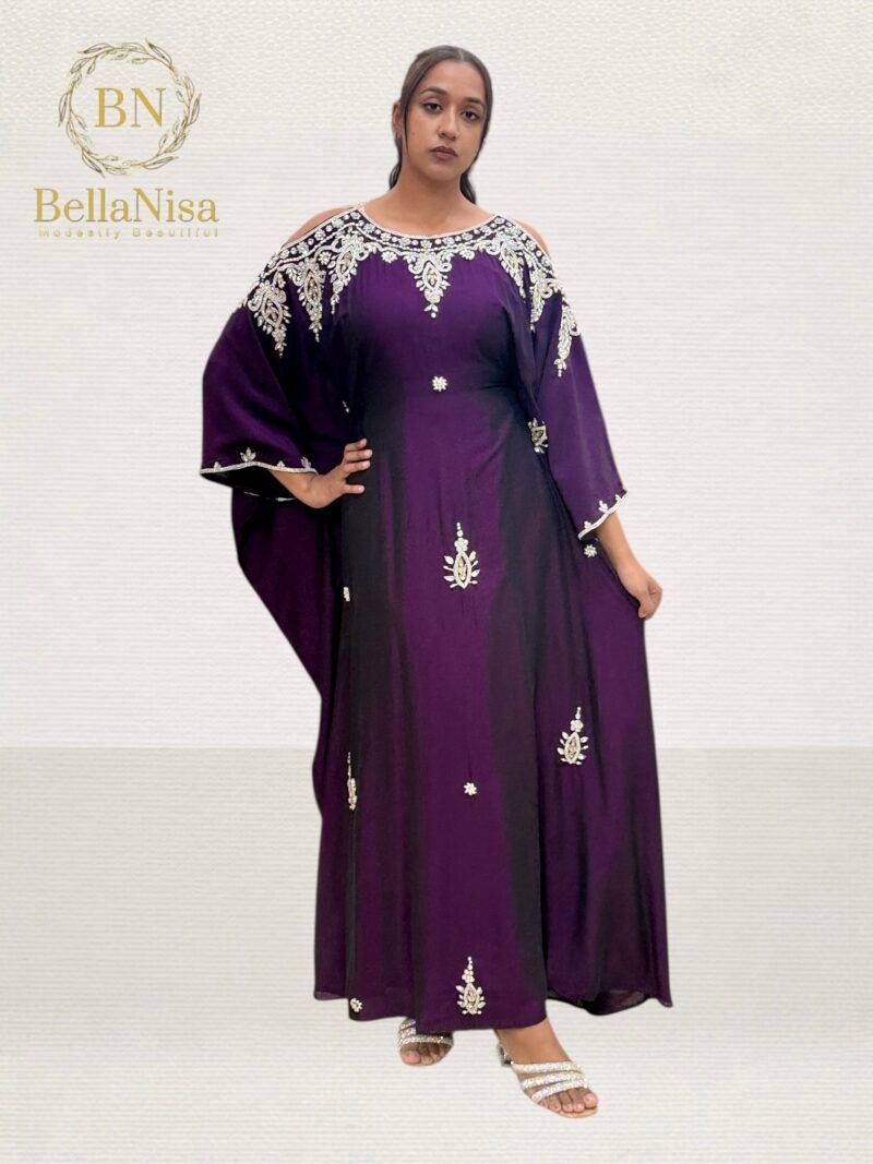 Miya Lux Kaftan Purple - Image 3