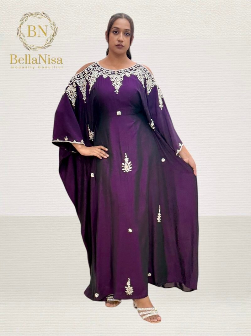 Miya Lux Kaftan Purple - Image 4
