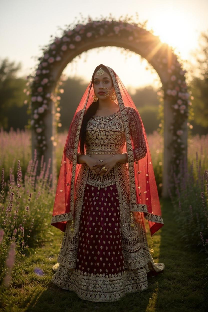 Naylor Bridal Maroon