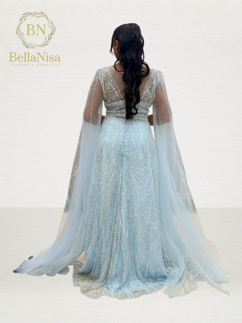 Hareem Evening Gown Sky - Image 3