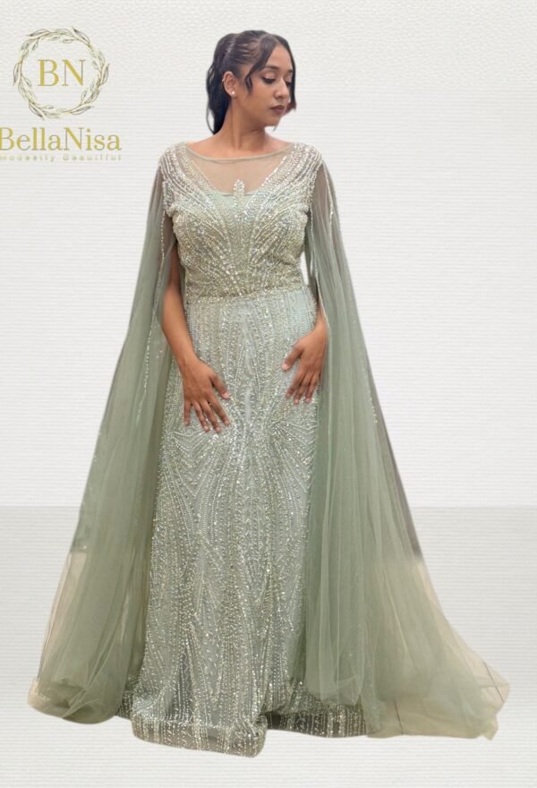 Hareem Evening Gown Mint