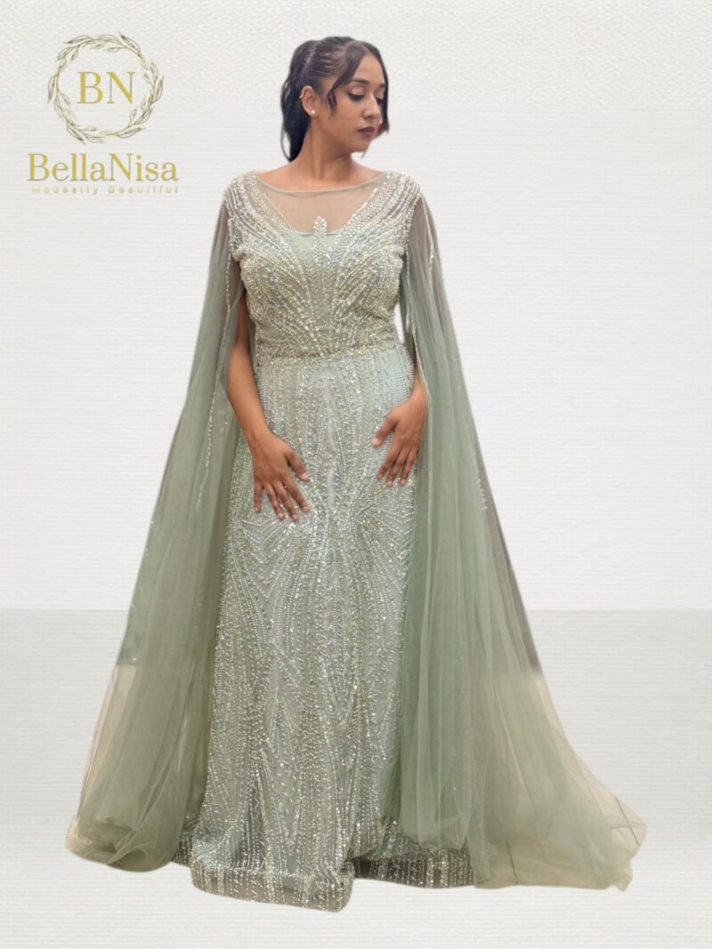 Hareem Evening Gown Mint