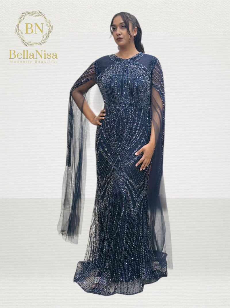 Navy Blue Bridal Party Dress and Gown