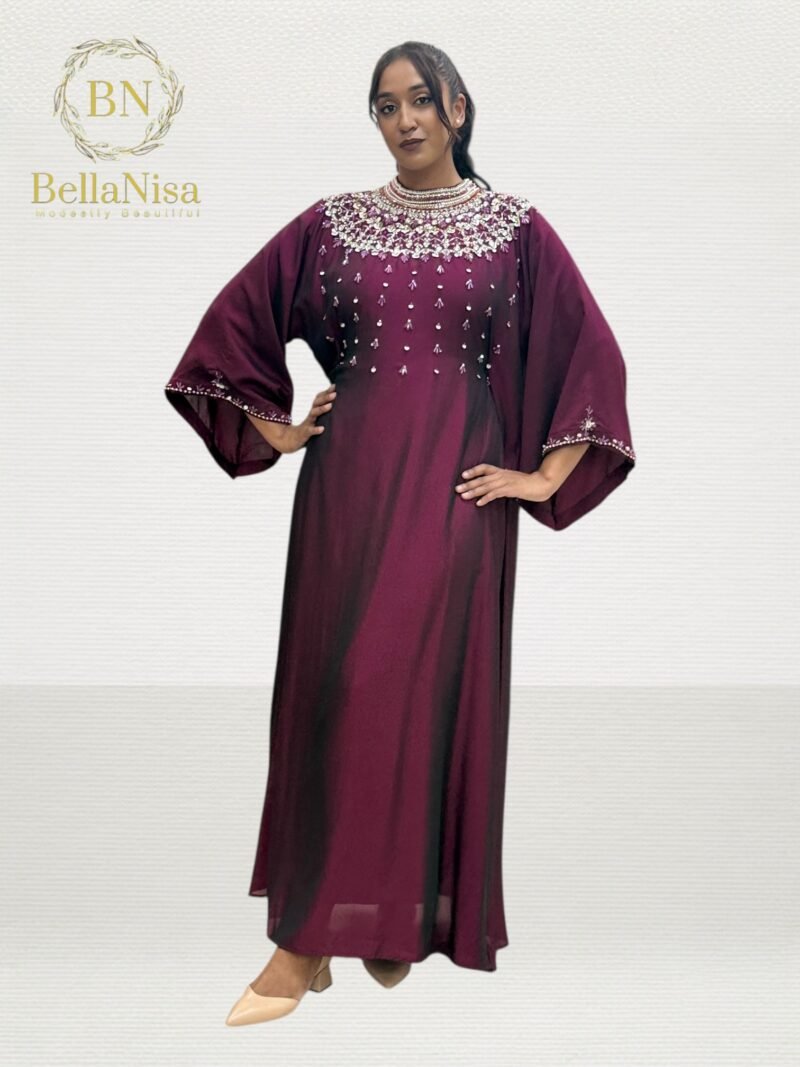 Aria Kaftan Claret - Image 2