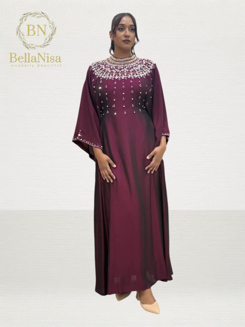 Aria Kaftan Claret - Image 3