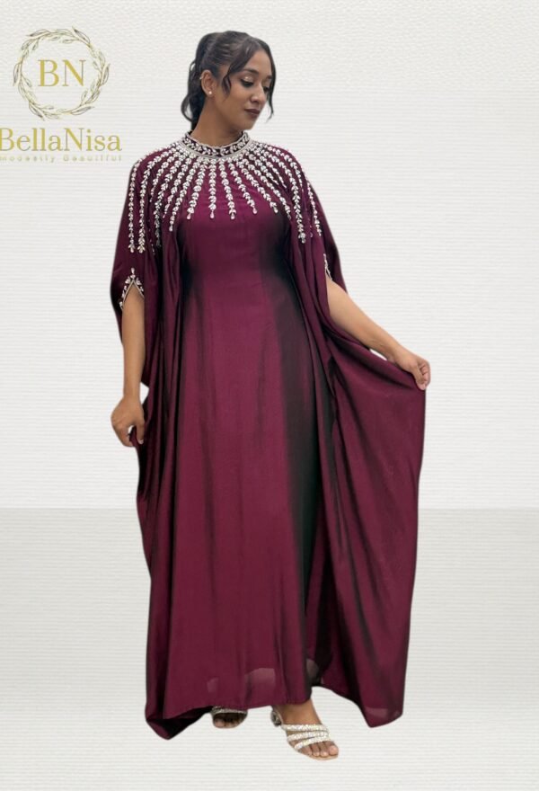 Hina Kaftan Claret