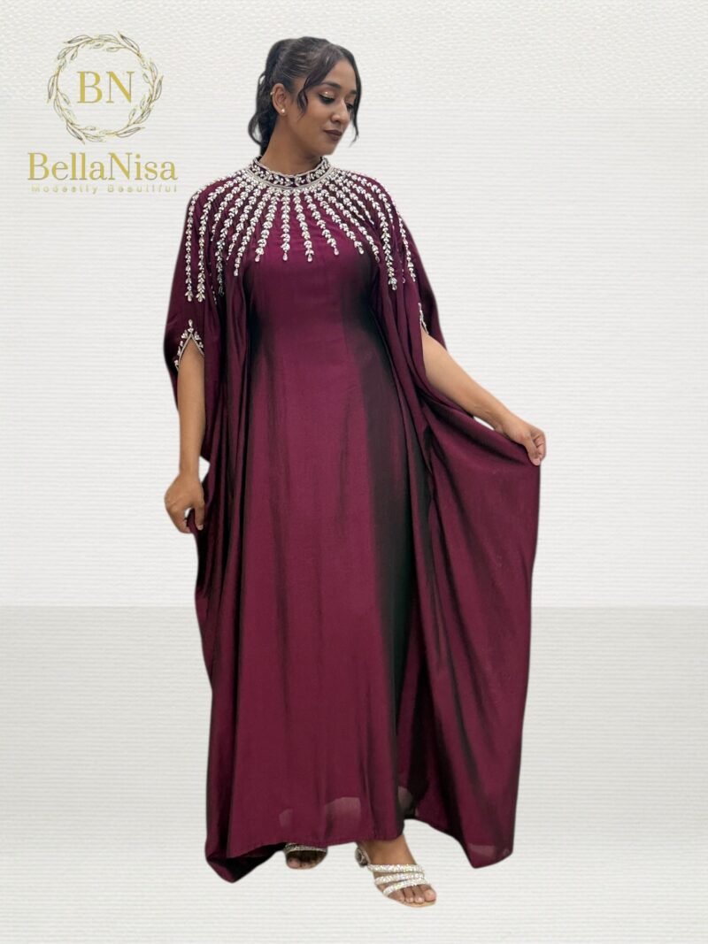 Hina Kaftan Claret