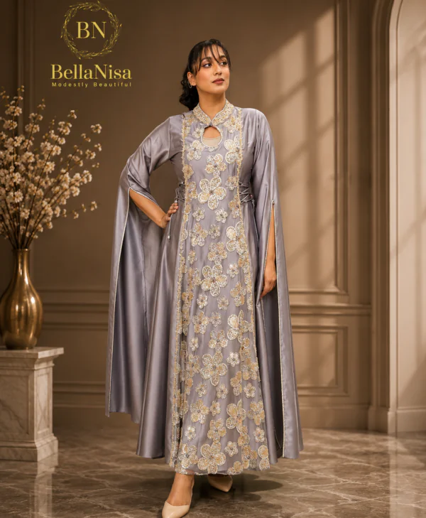 Tahami Kaftan Metallic