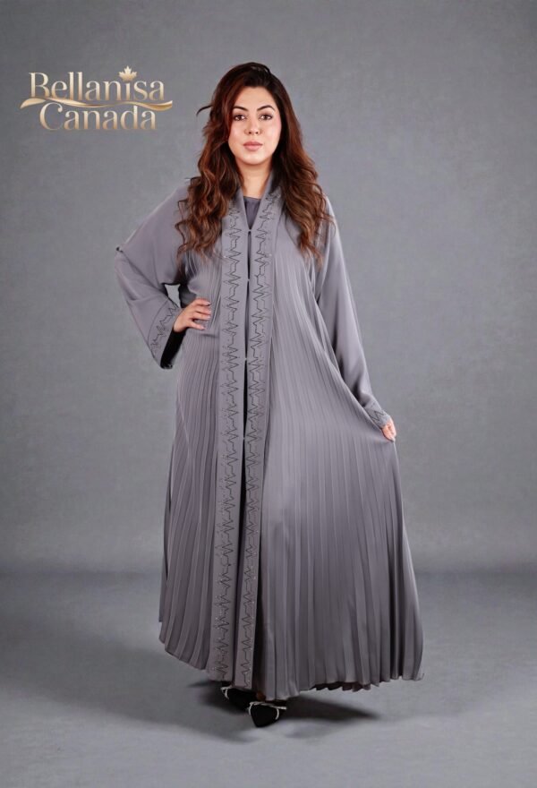 Kayan Abaya Khalij Pleated
