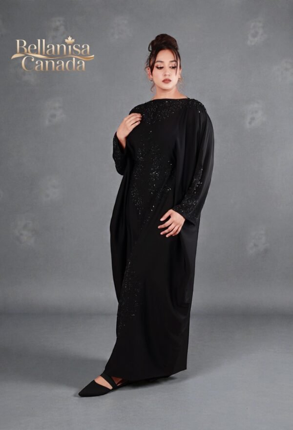 Black Abaya Khalijiya2