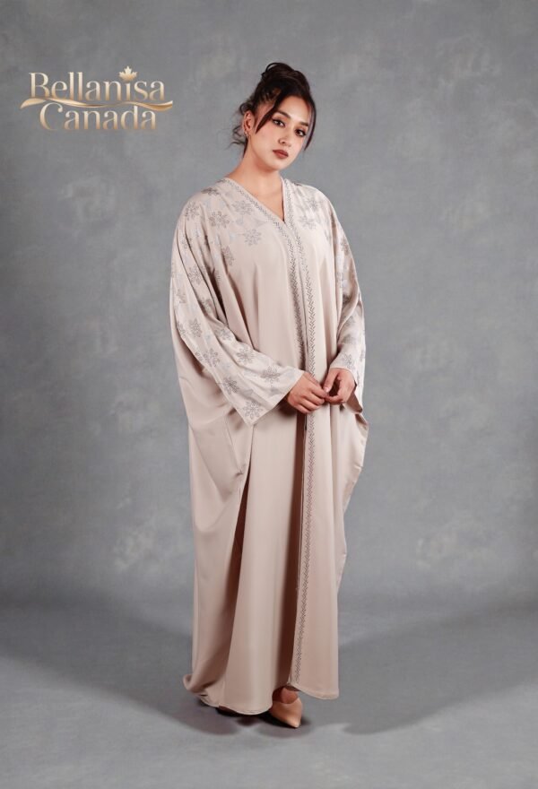 Heera Abaya Beige