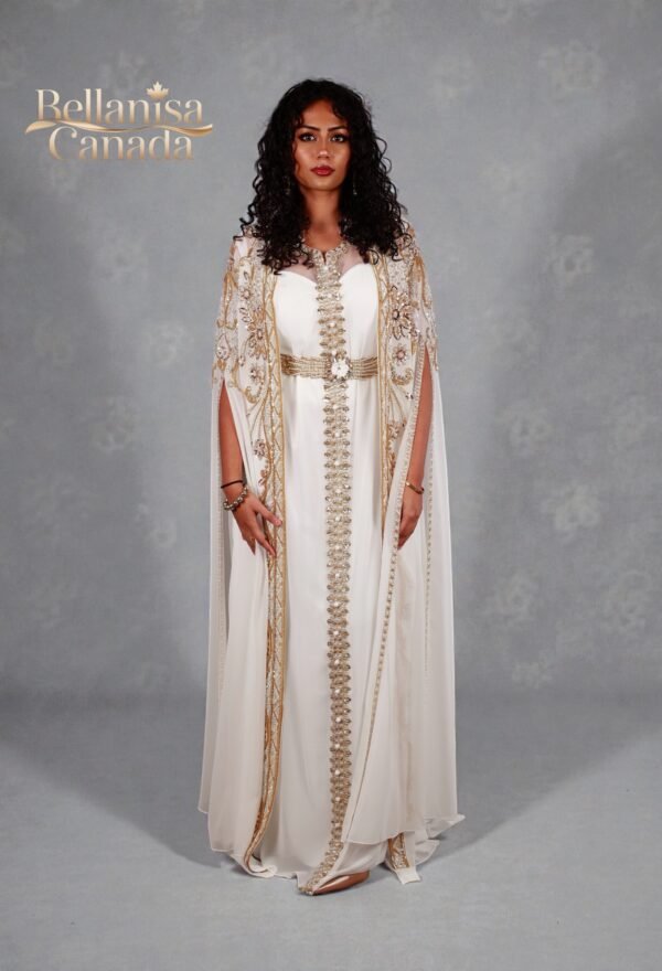 Arusa Kaftan White