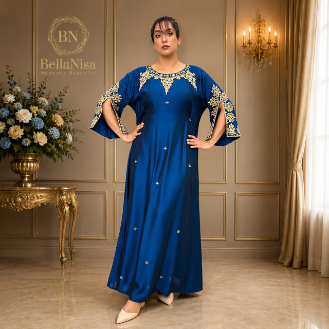 Yara Kaftan Blue - Image 2