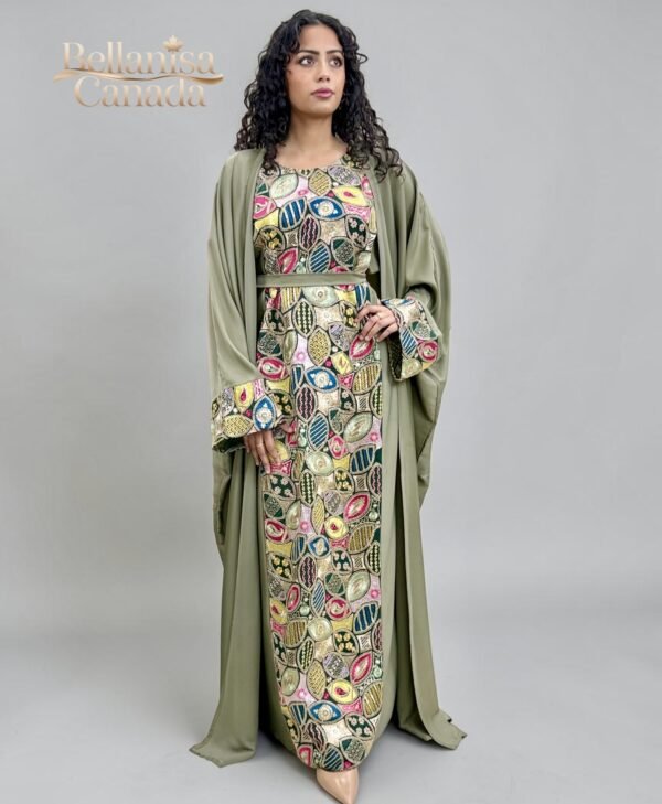 Abaya Khulud Green