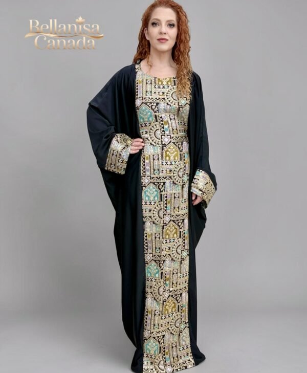 Abaya Pashmin Black