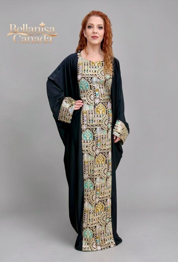 Abaya Pashmin Black