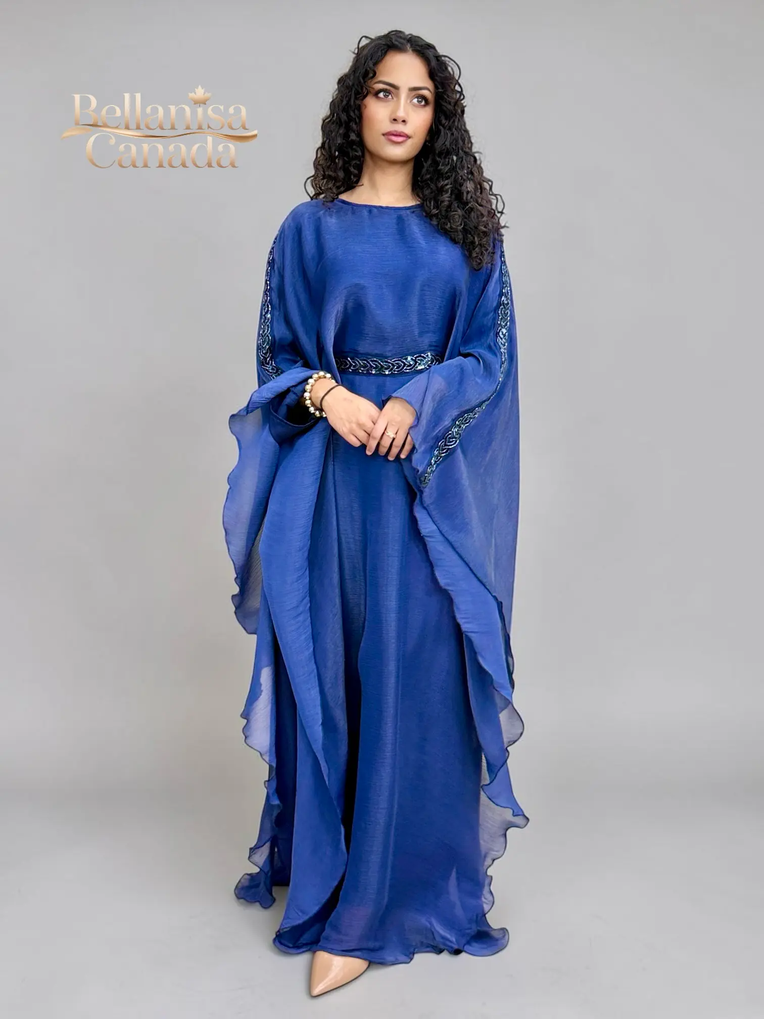 Abaya Dinara Dark Navy - Image 2