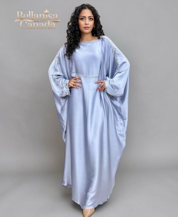 Abaya Dinara Silver Grey