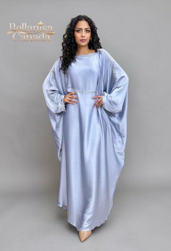 Abaya Dinara Silver Grey