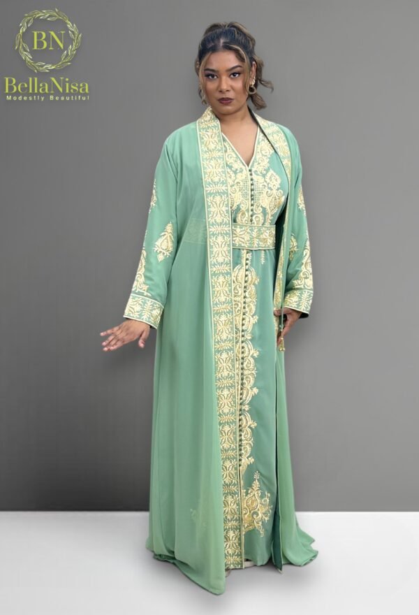Moroccan Kaftan Teal