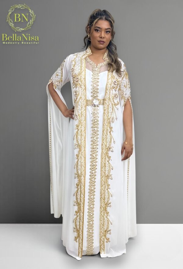 Arusa Kaftan White