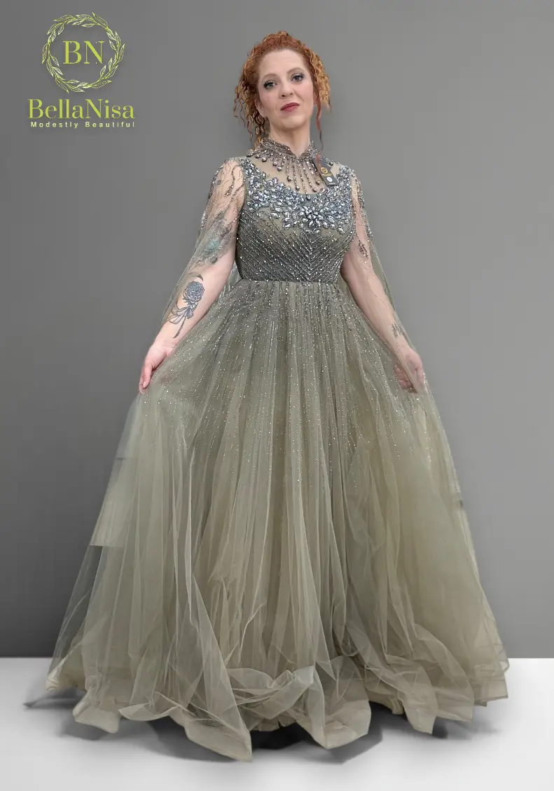 Jaymaima Gown Olive - Image 4
