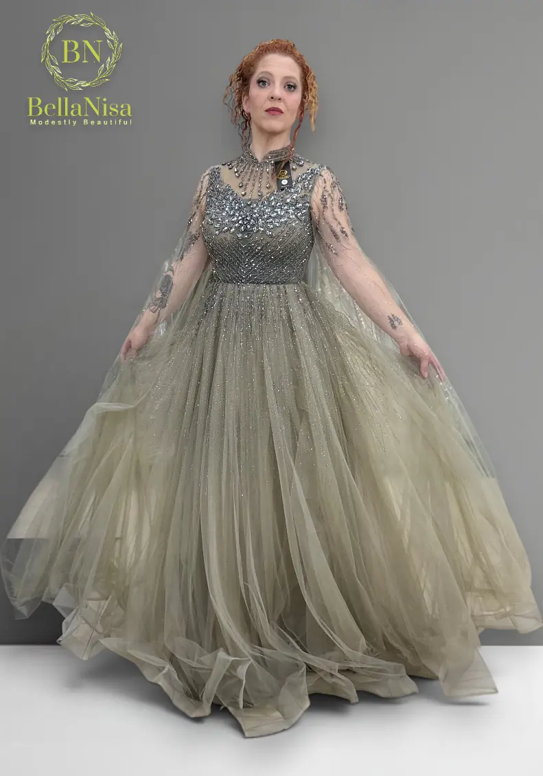 Jaymaima Gown Olive - Image 3