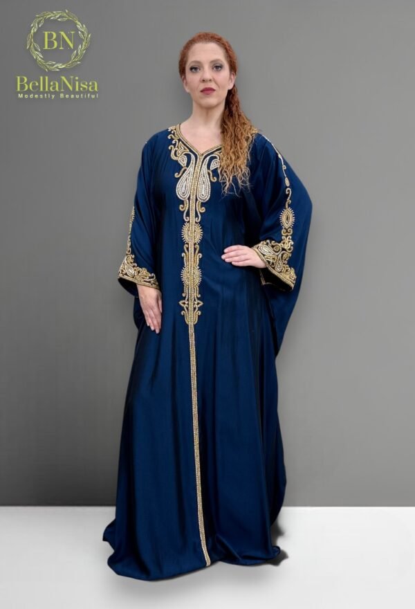 Warda Kaftan Navy