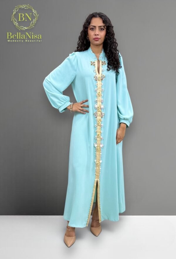 Madina Abaya Kaftan Teal
