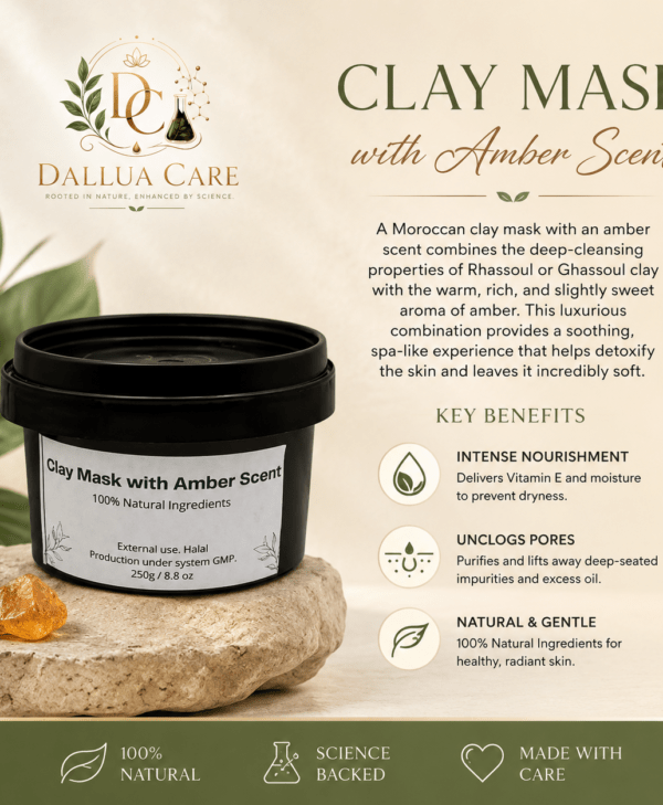 Morrocan Clay Mask with Amber Scent