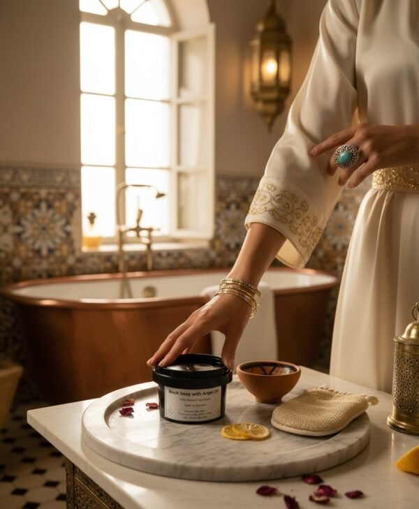 Morrocan Black Soap with Argan Oil