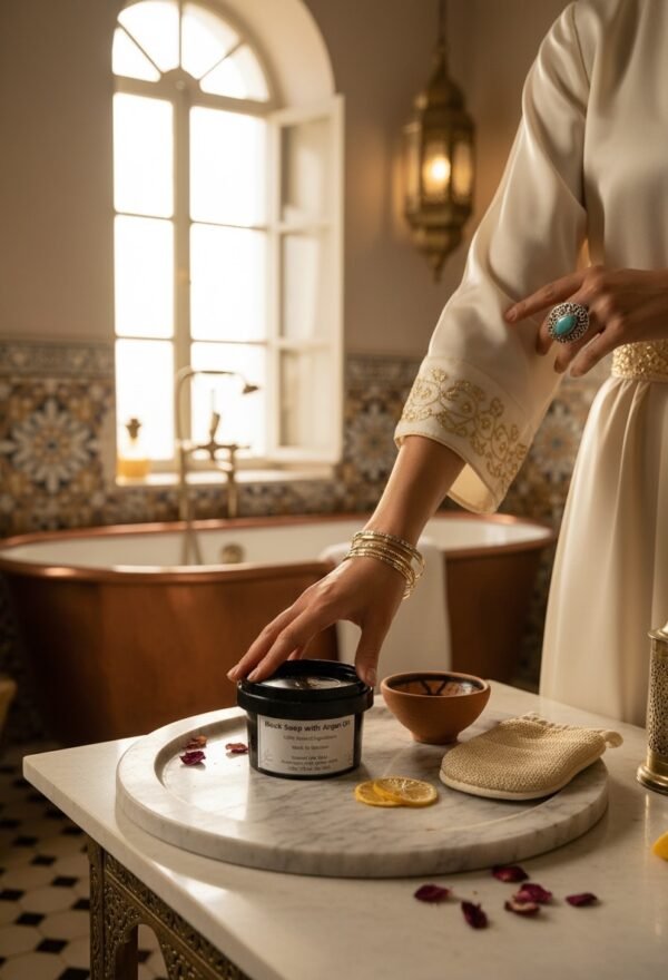 Morrocan Black Soap with Argan Oil