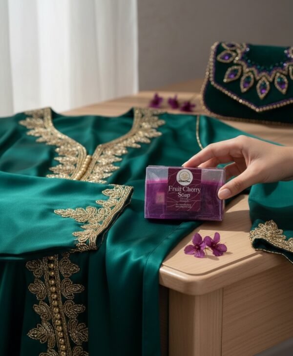 Cherry Essential Oil with 24K Gold Leaf Soap
