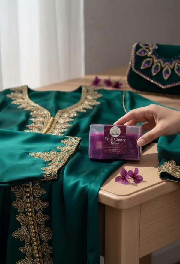 Cherry Essential Oil with 24K Gold Leaf Soap