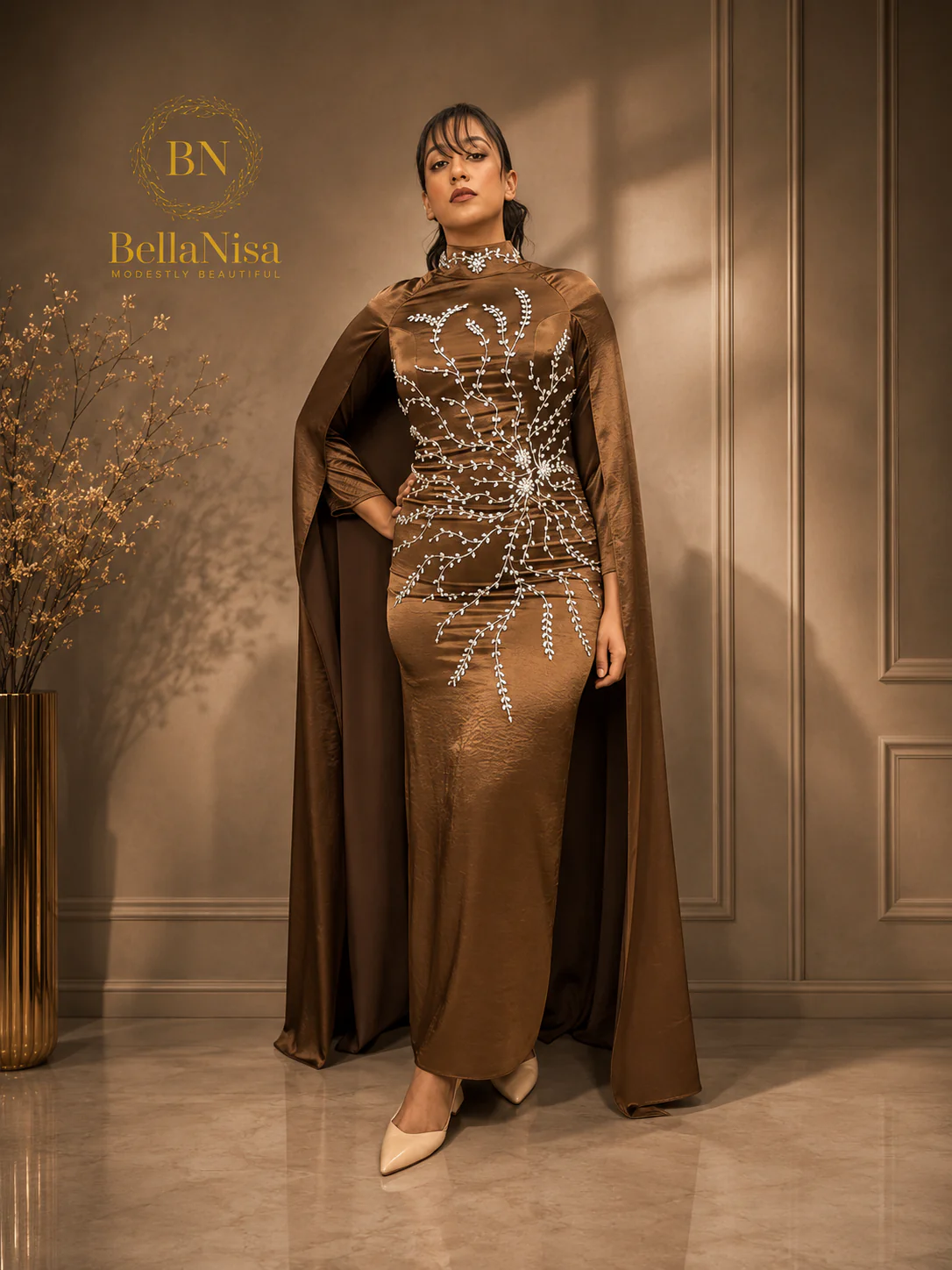 Ari Cape Dress