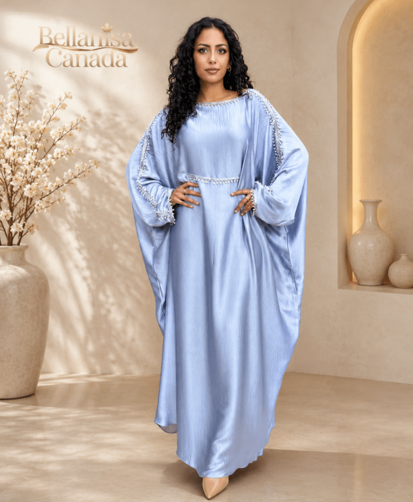 Abaya Dinara Silver Grey