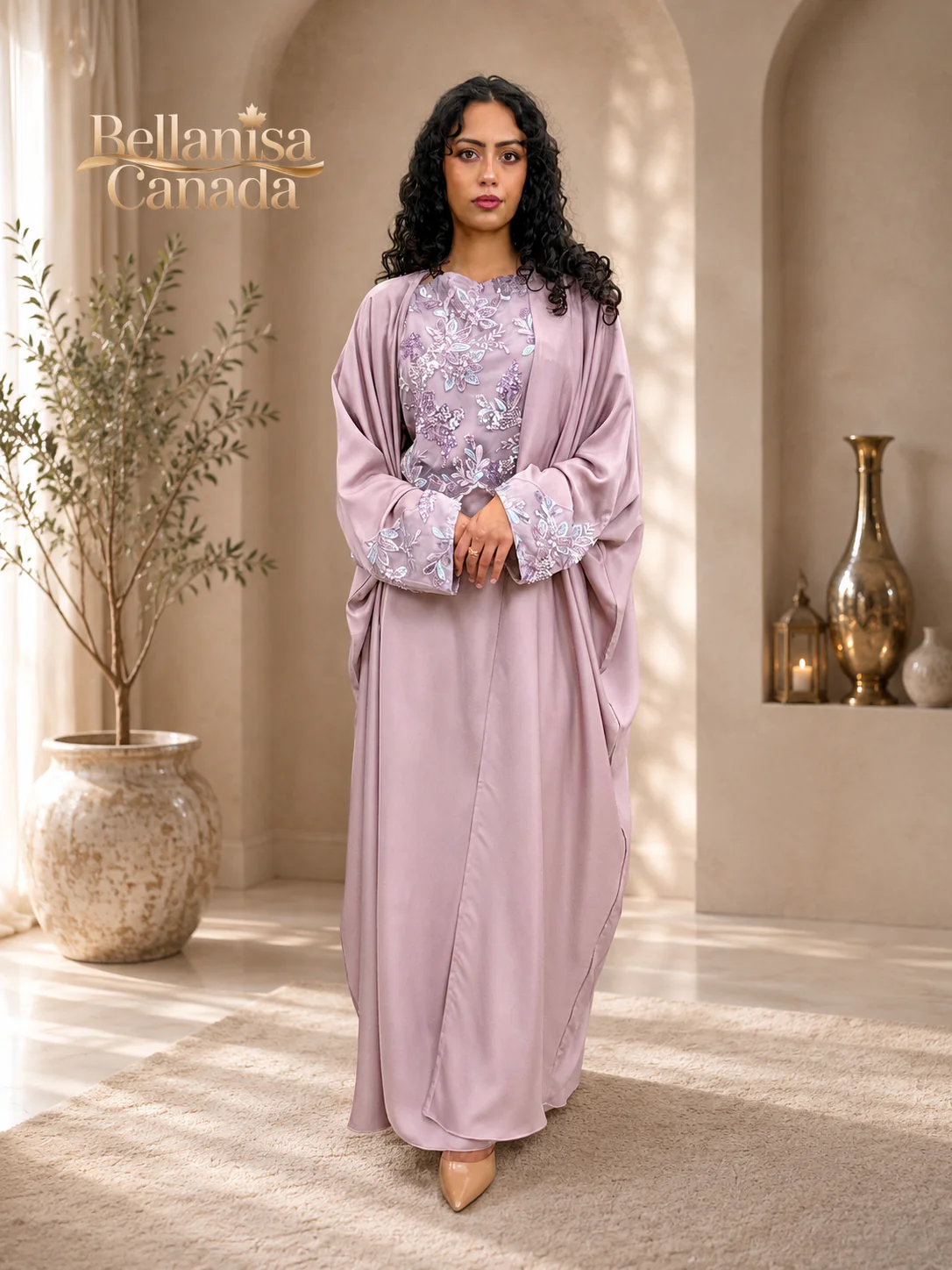 Abaya Blush Pink - Image 2