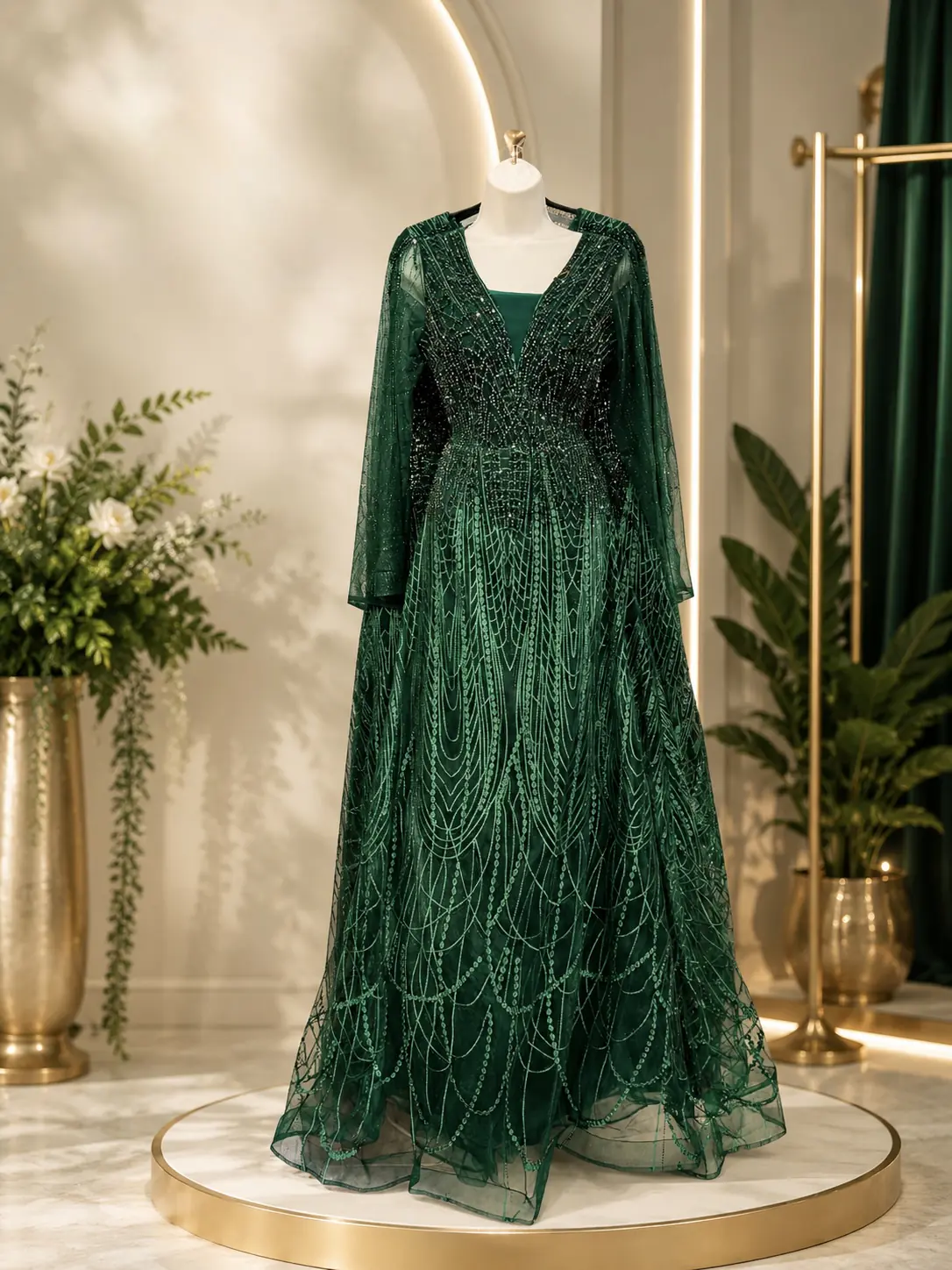 Jayhan Gown Emerald