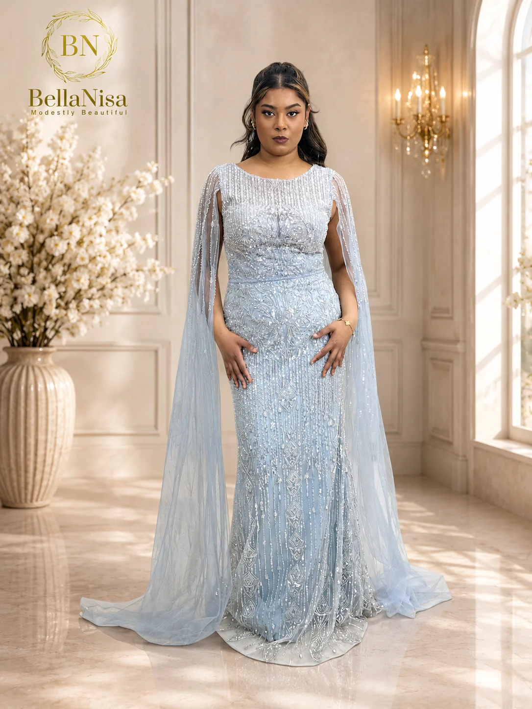 Jaymaima Gown Blue - Image 2