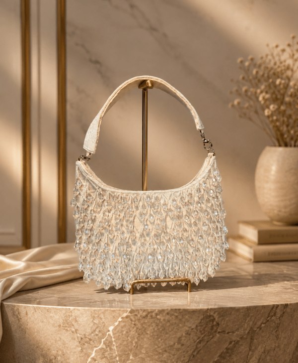 Luxury HandBag Crystal White