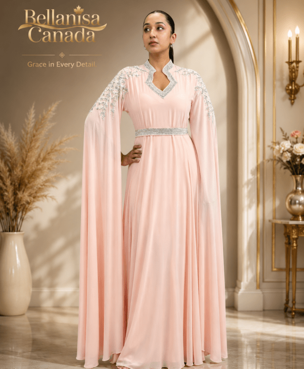 Rayan Kaftan Peach