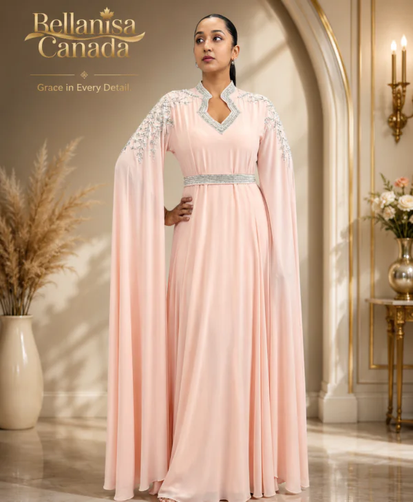 Rayan Kaftan Peach