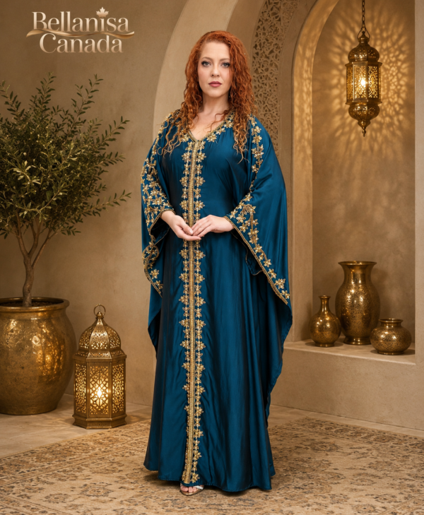 Naya Kaftan Emerald Blue